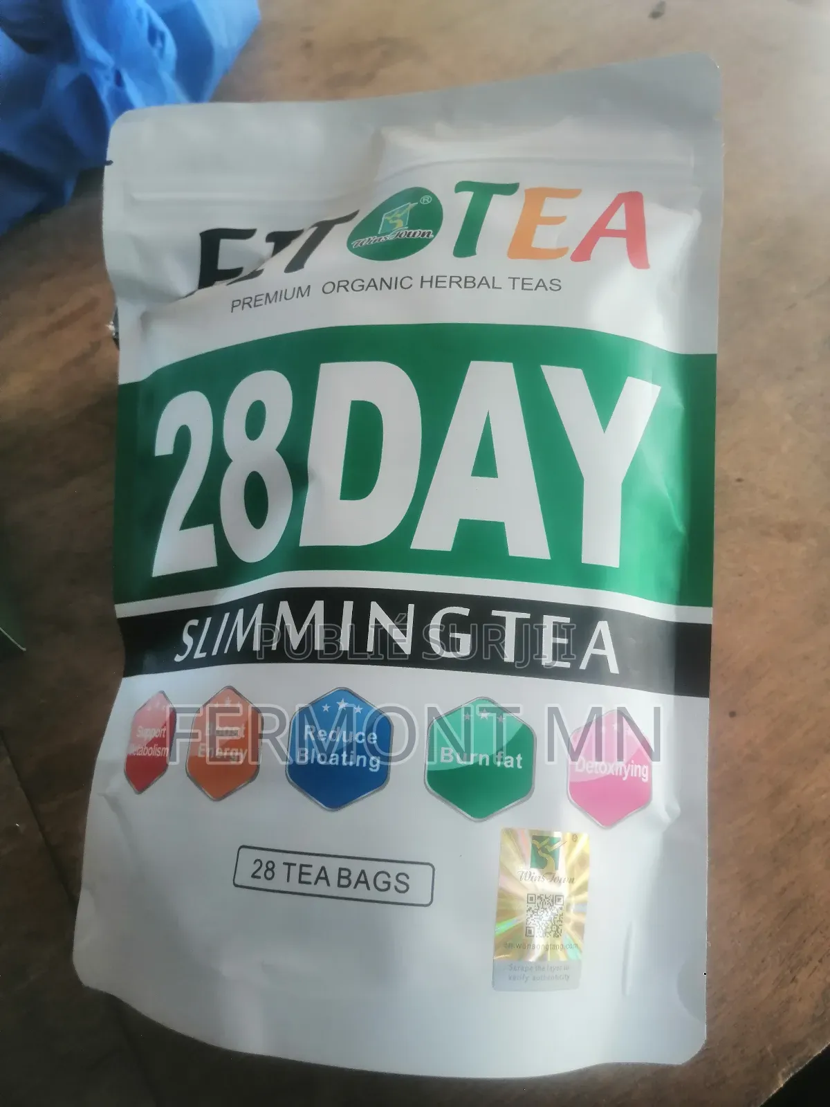 Thé Fit Tea 28 Jours, Votre Plat Nettoyage Perte De Poids 28 Sachets