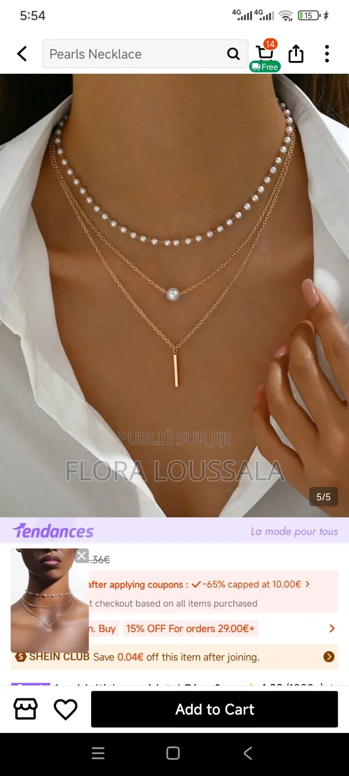 Bijoux en Acier Inoxydable.De Tres Bonne.Qualite