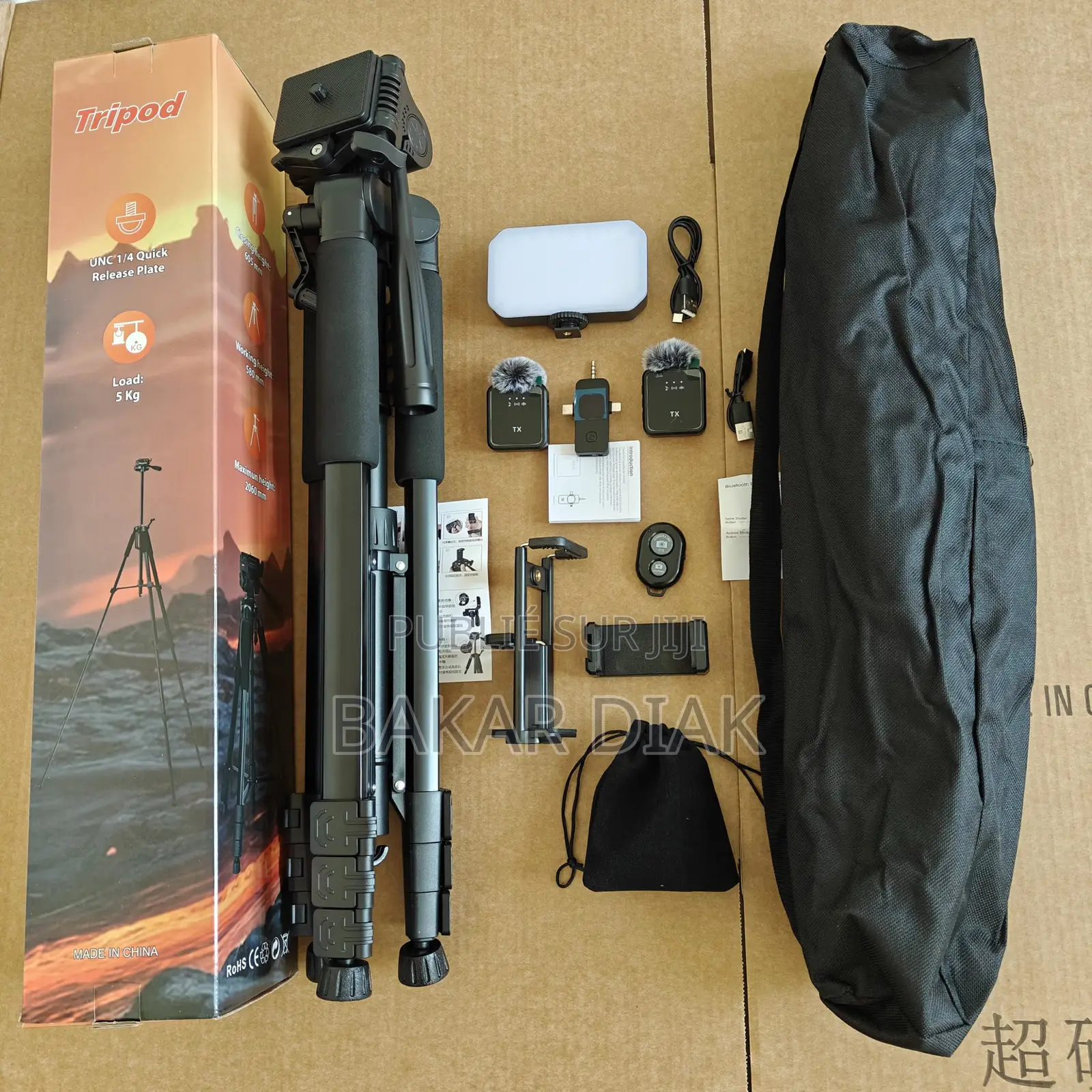 Kit Complet Trépied +Micros + Led