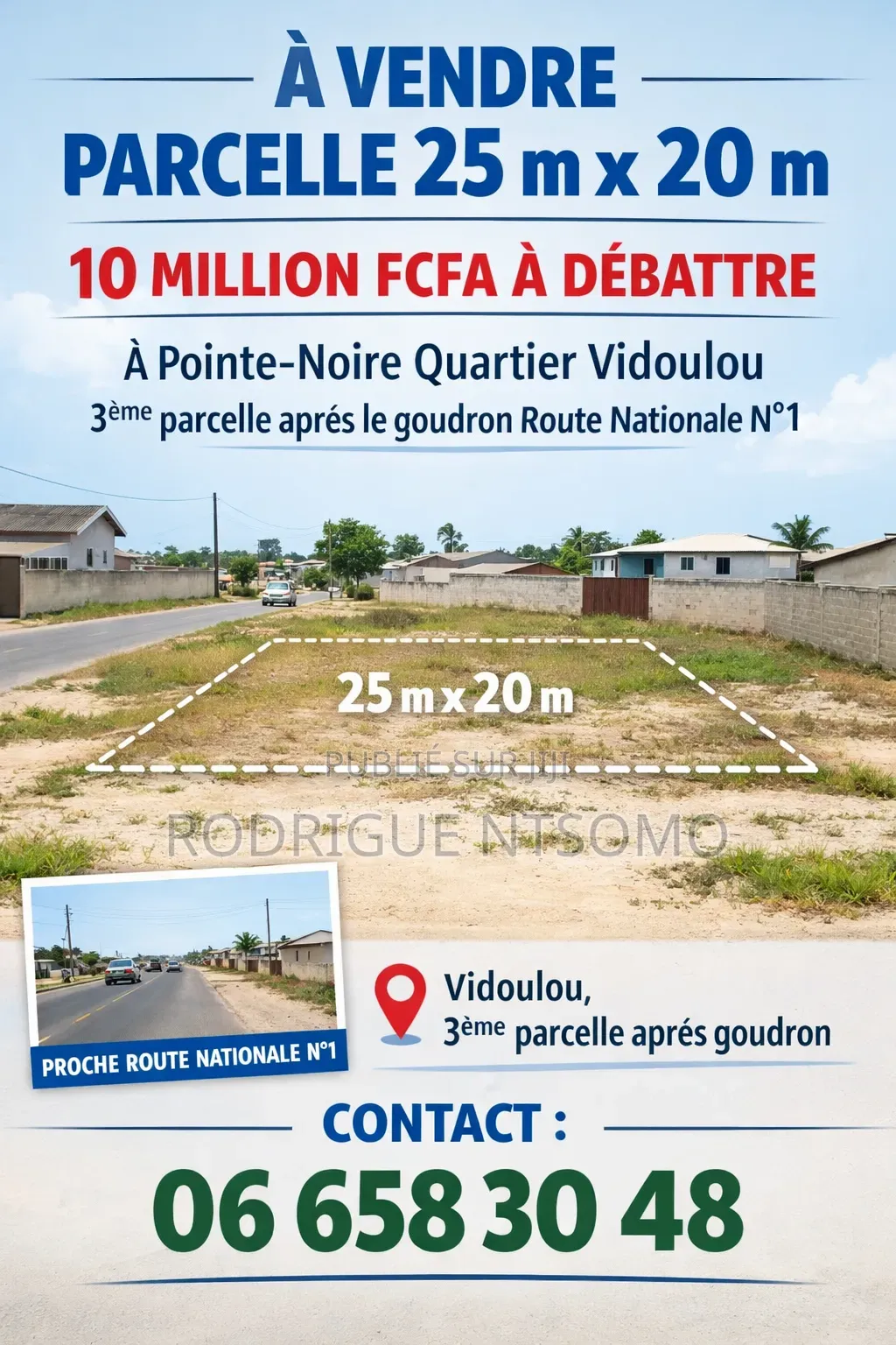 Parcelle a Vendre 25 Sur 20