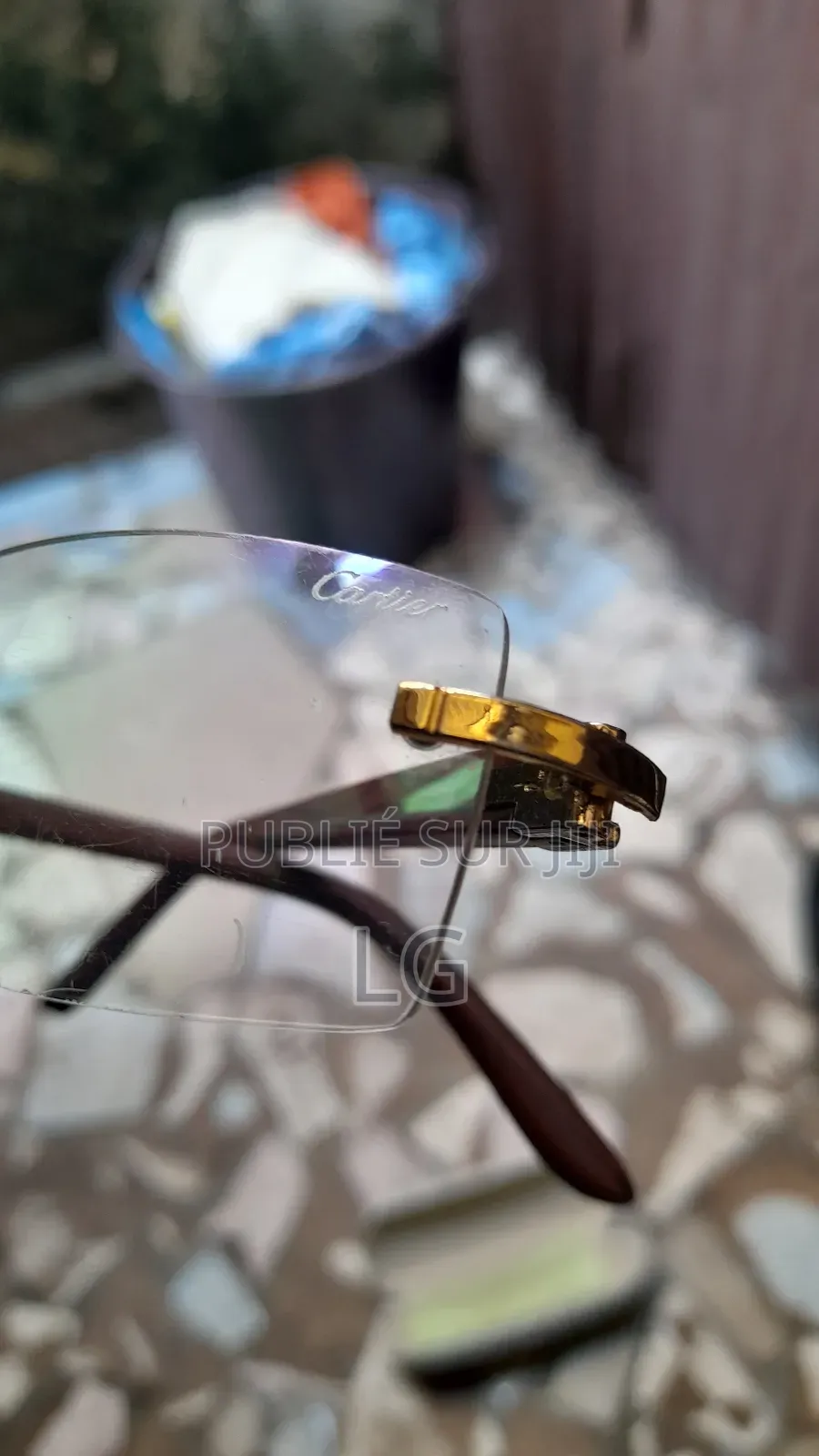 Lunette Cartier Originale Et Boîtier + Tissus Nettoyant