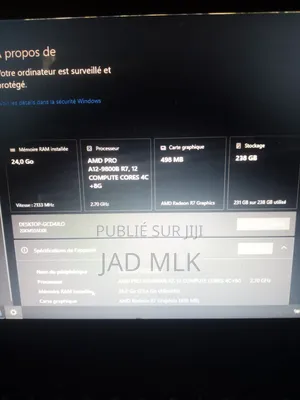 Ordinateur portable Lenovo ThinkPad A475 12GB AMD SSD 256GB