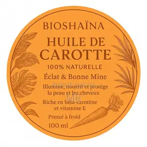 Huile Carotte Bioshaïna 100% Naturel