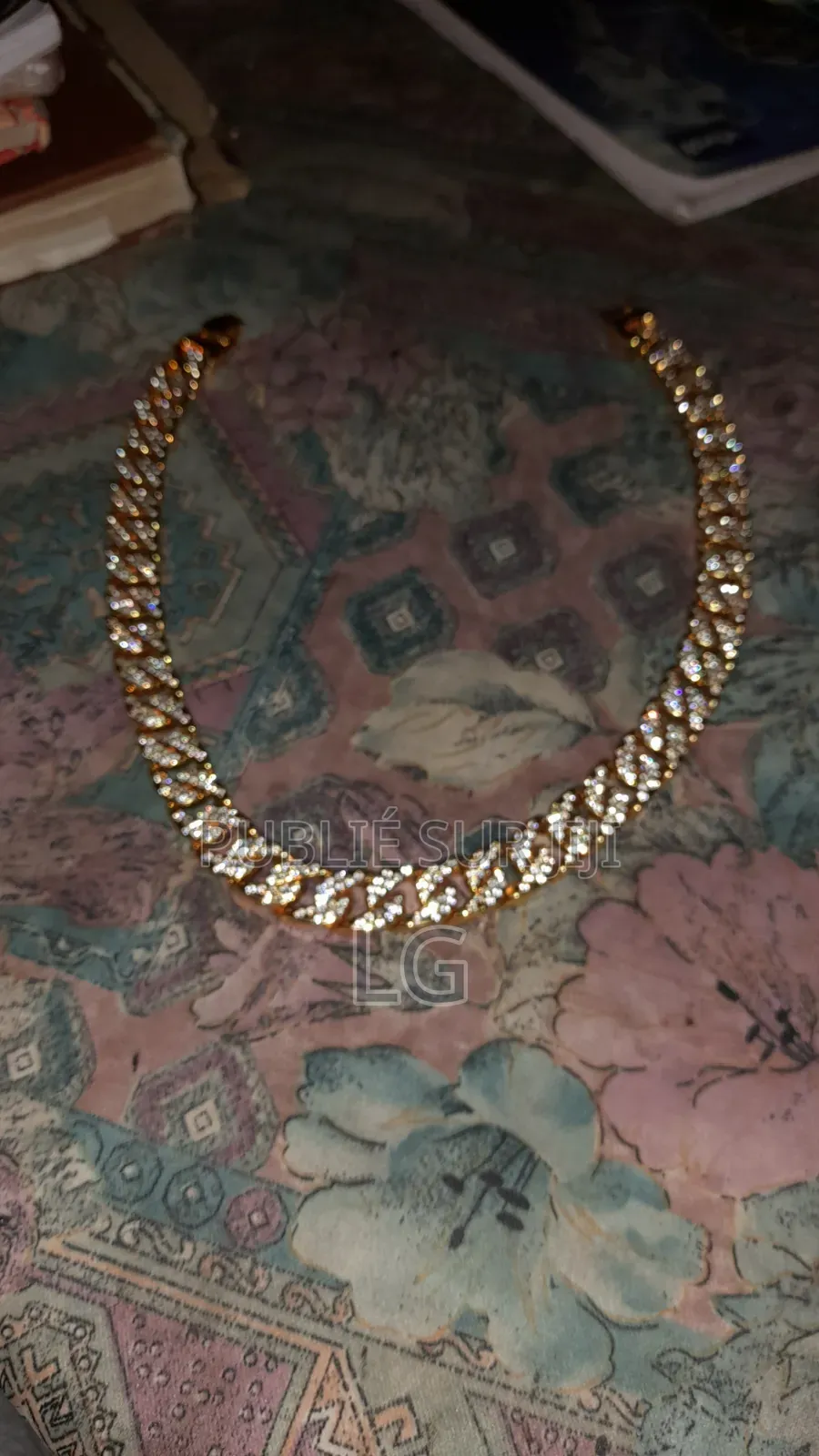 Collier Full Ice Doré