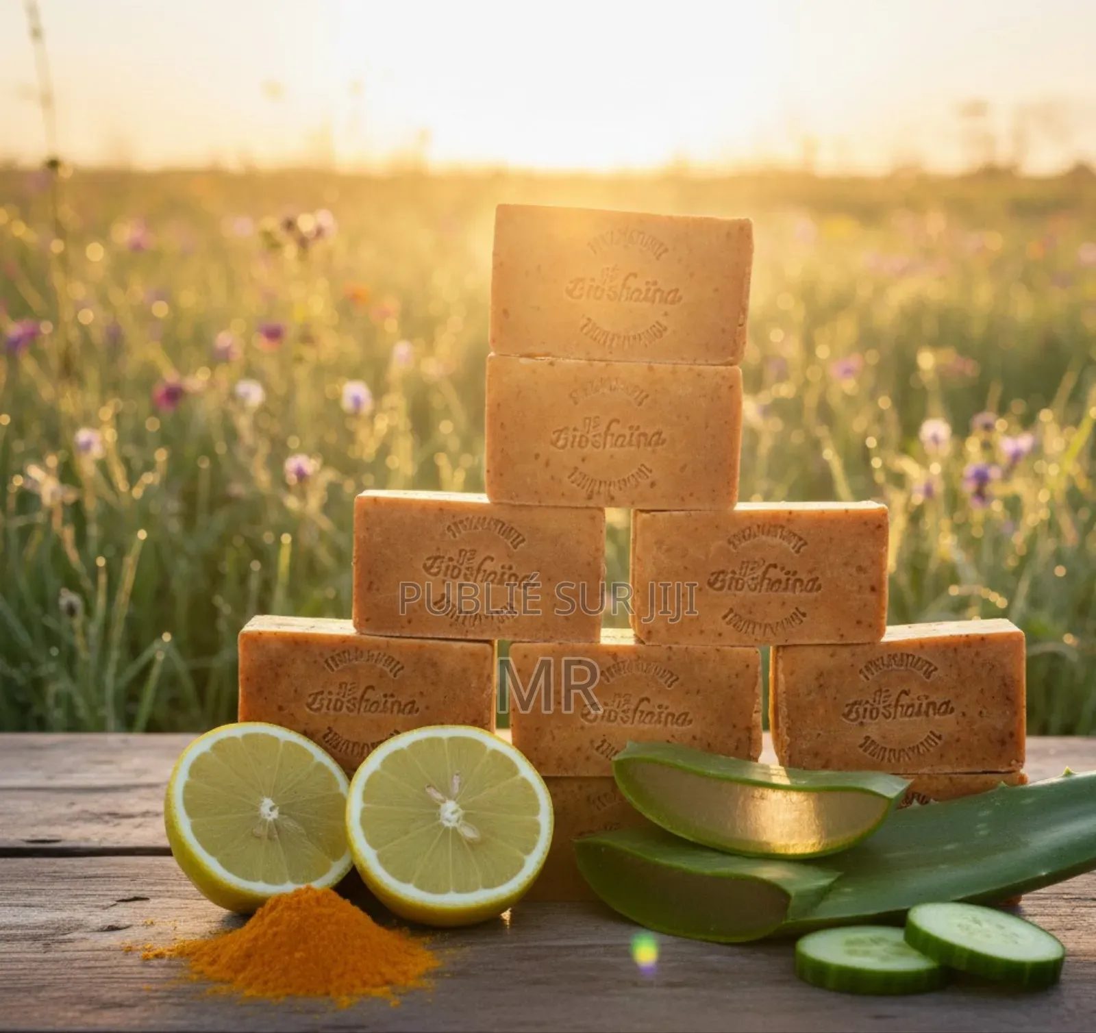 Savon 100% Naturel Bioshaïna Au Curcuma Et +