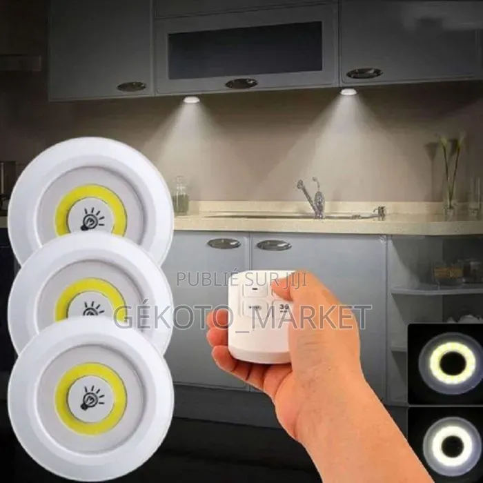 3x Lampe Murale Led Avec Télécommande