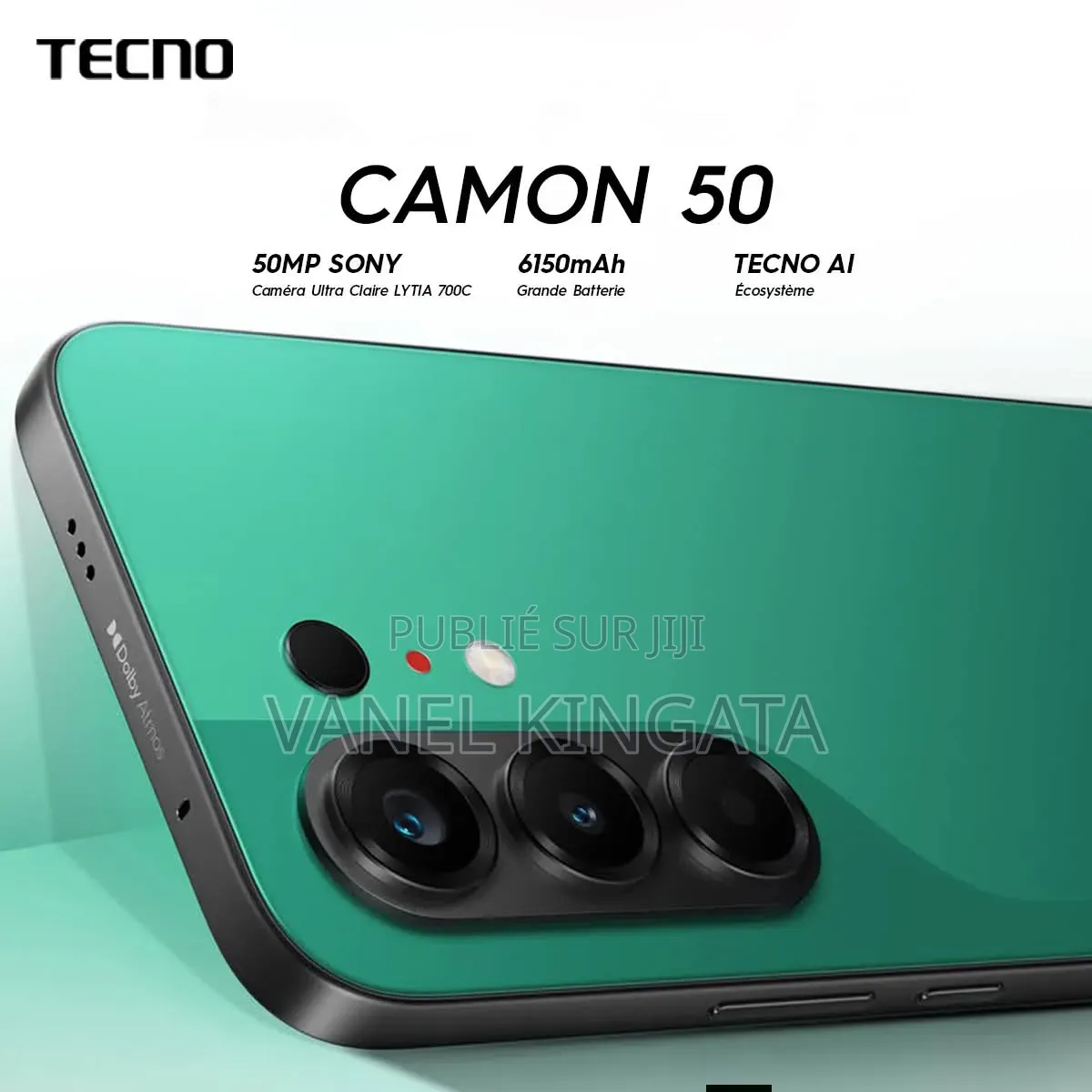 Nouveau Tecno Camon 50 256 GB Noir