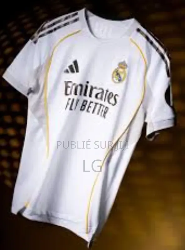 Maillot Du Réal Madrid Blanc Taille Xl Unisexe