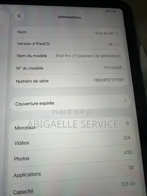 Apple iPad Pro 11 (2020) 128 GB Gris