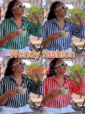 Chemise Femme À Rayures Verticales Très Tendance