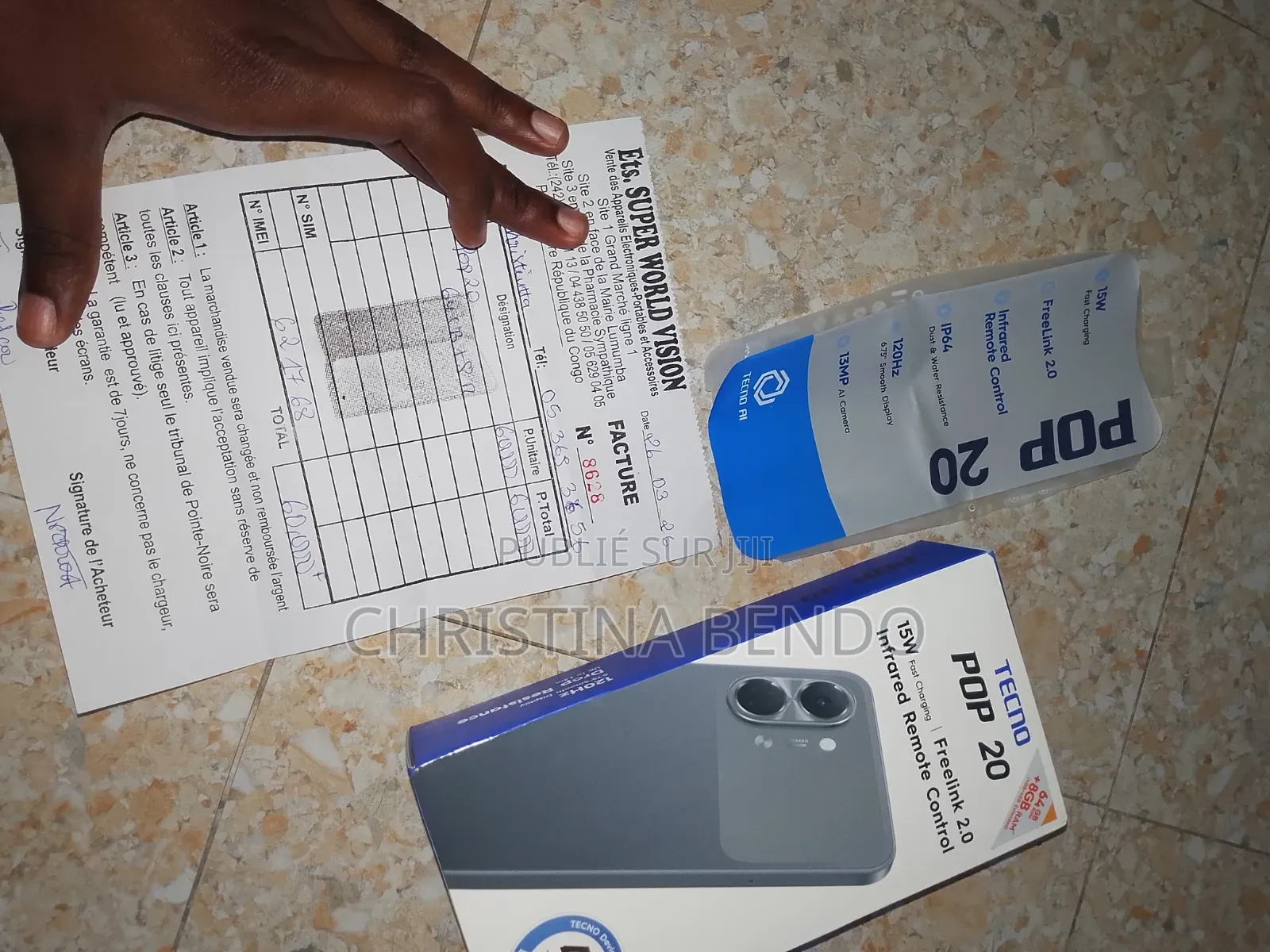 Nouveau Tecno Pop 20 64 GB Noir
