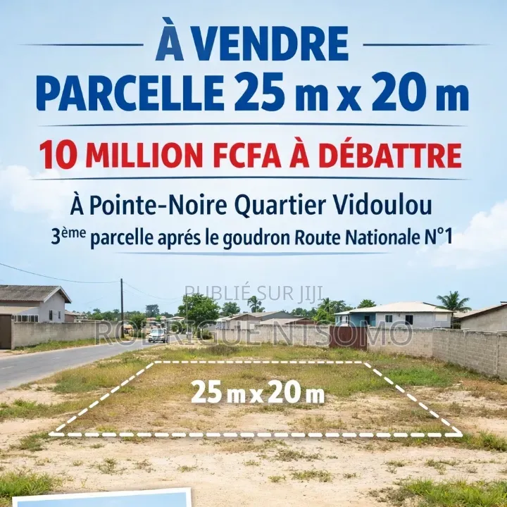Demi-Parcelle À Vendre À Nkouikou – Opportunité Rare !