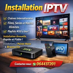 Installation Iptv Rapide Et Fiable - Pointé-Noire (1an)