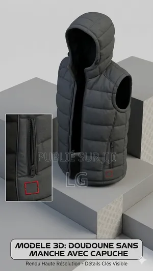 Doudoune Sans Manches + Capuche Taille M