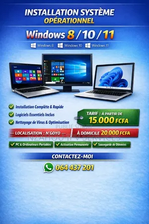 Installation Système Opérationnel Windows 8 / 10 / 11