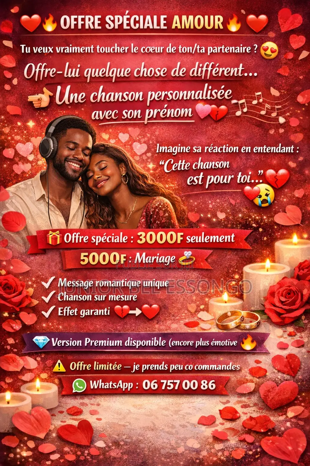 Offrez Une Chanson Unique Pour Vos Moments Inoubliables !