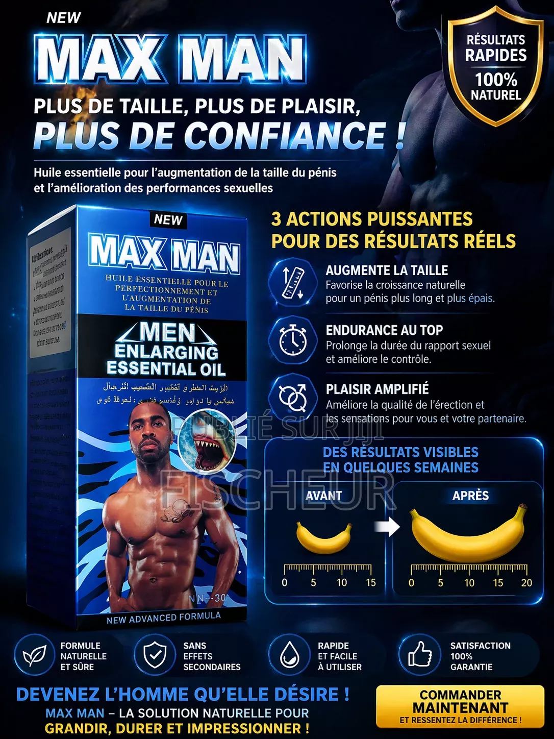 Max Man – Huile Essentielle Pour Performance Masculine