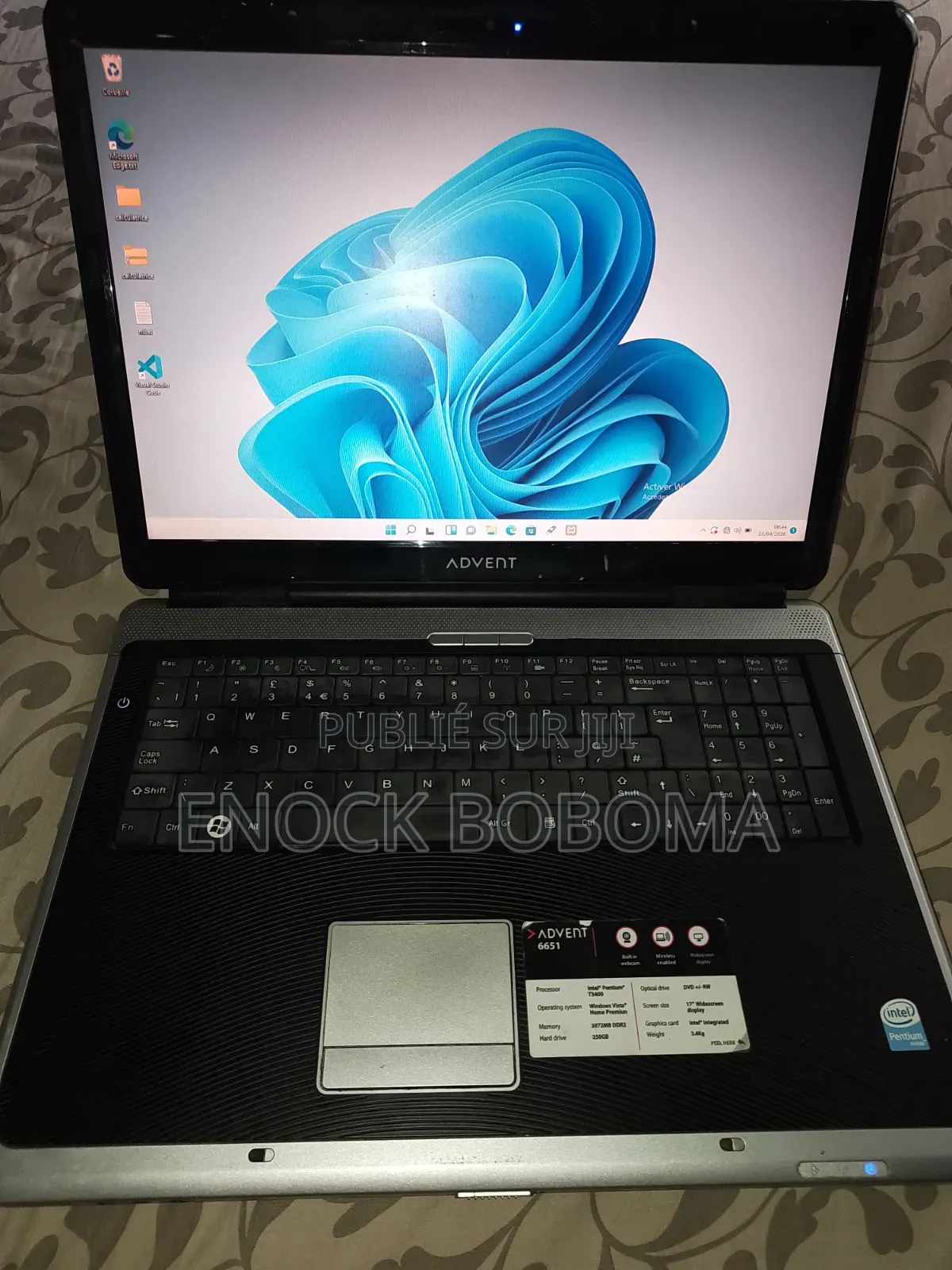 Nouveau Ordinateur portable Advent 5302 8GB Intel Pentium HDD 500GB