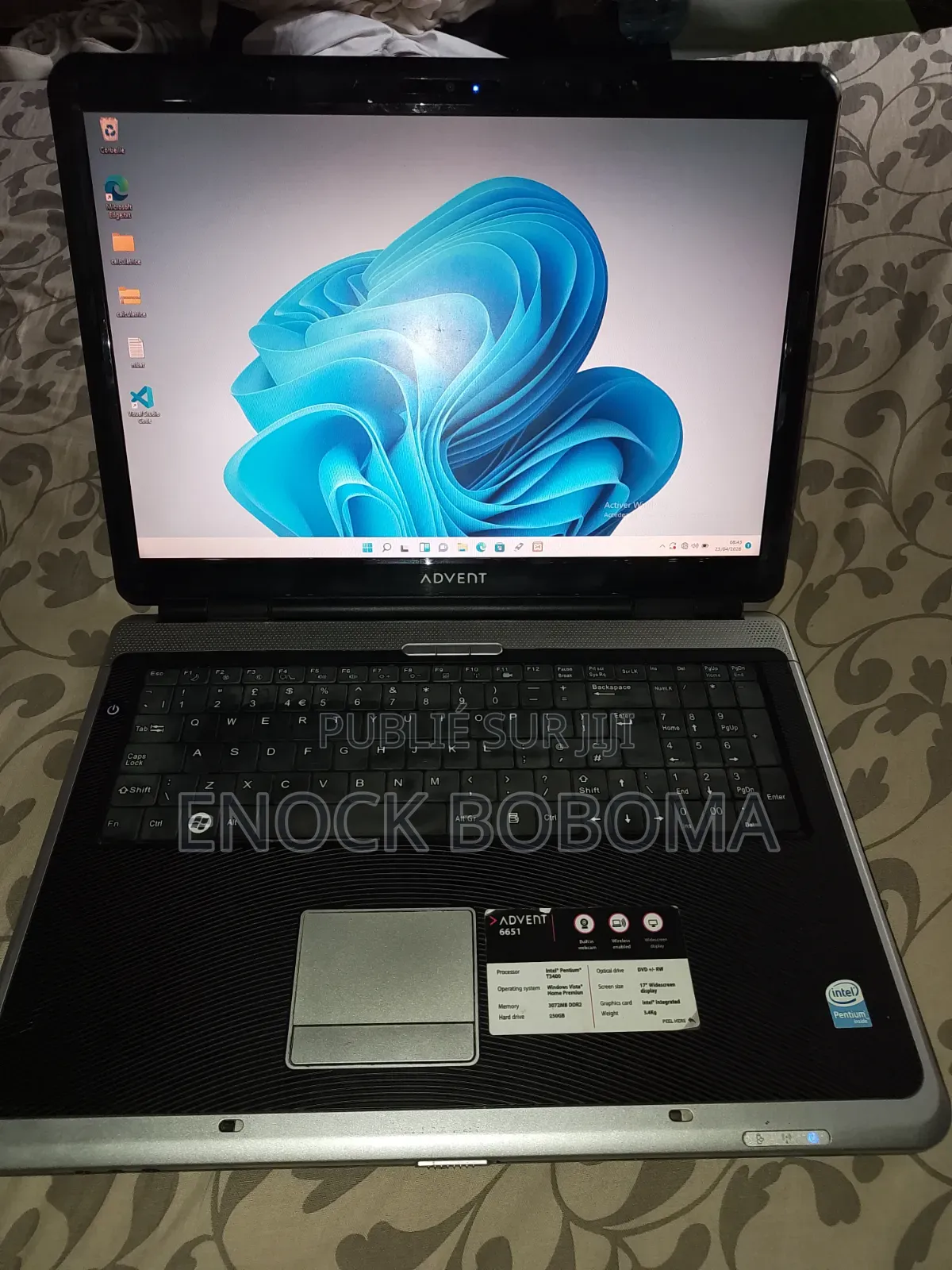 Nouveau Ordinateur portable Advent 5302 8GB Intel Pentium HDD 500GB