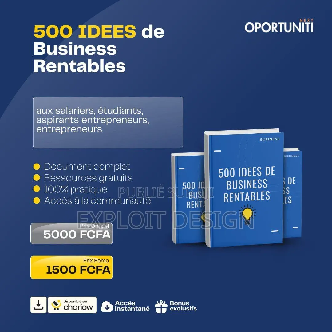 500 Idées De Business Rentables