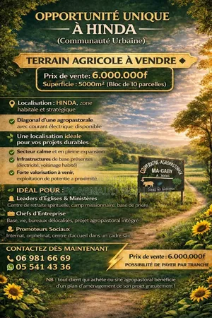 Bloc ( 10 Parcelles) À Vendre