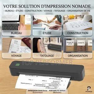 Petite Imprimante Thermique A4 Bluetooth Portable