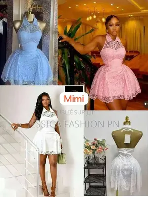 Robe Courte Chic en Dentelle Col Américain Femme