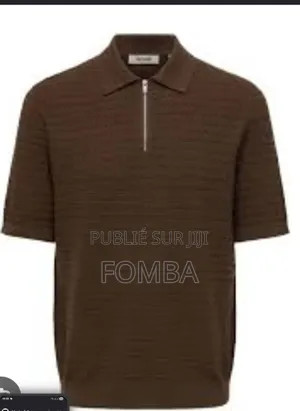 Polo en Coton Marron À 12000