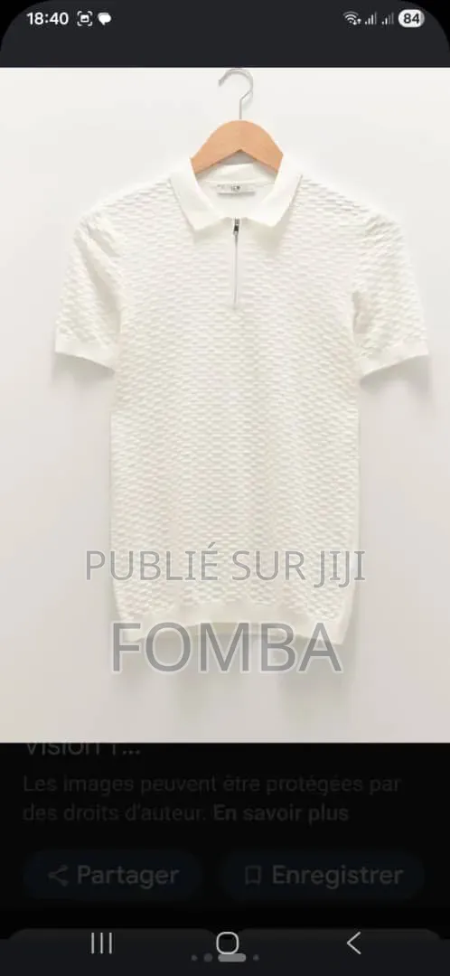 Polo Couleur Blanche À 12000