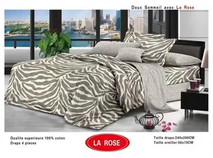 Parure De Lit 4 Pièces en Coton – Qualité Supérieure