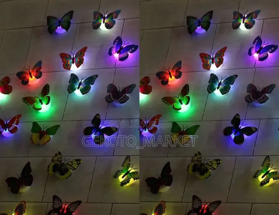 Papillons Adhésif Et Lumineux
