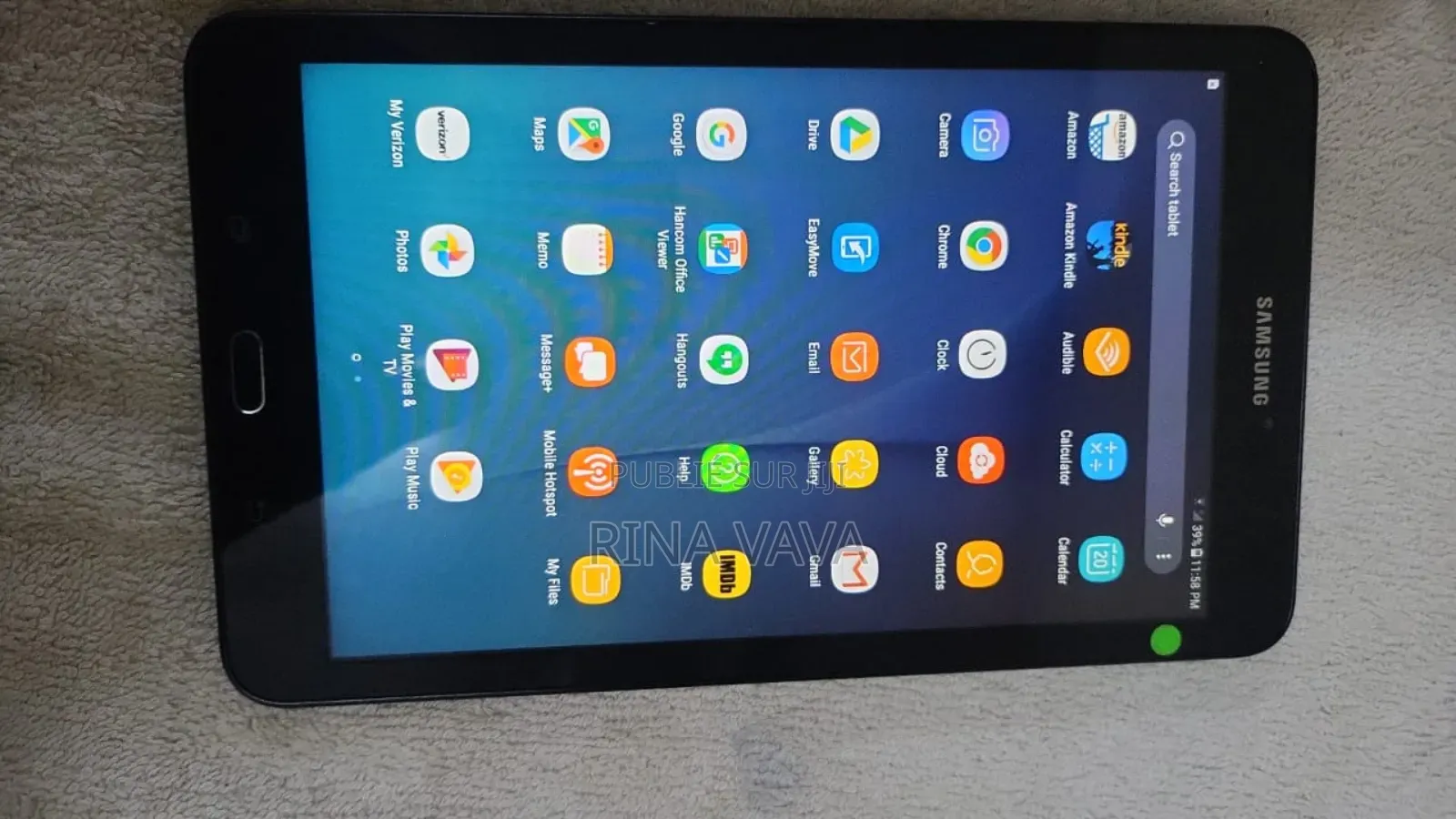 Samsung Galaxy Tab E SM-T561 16 GB Noir
