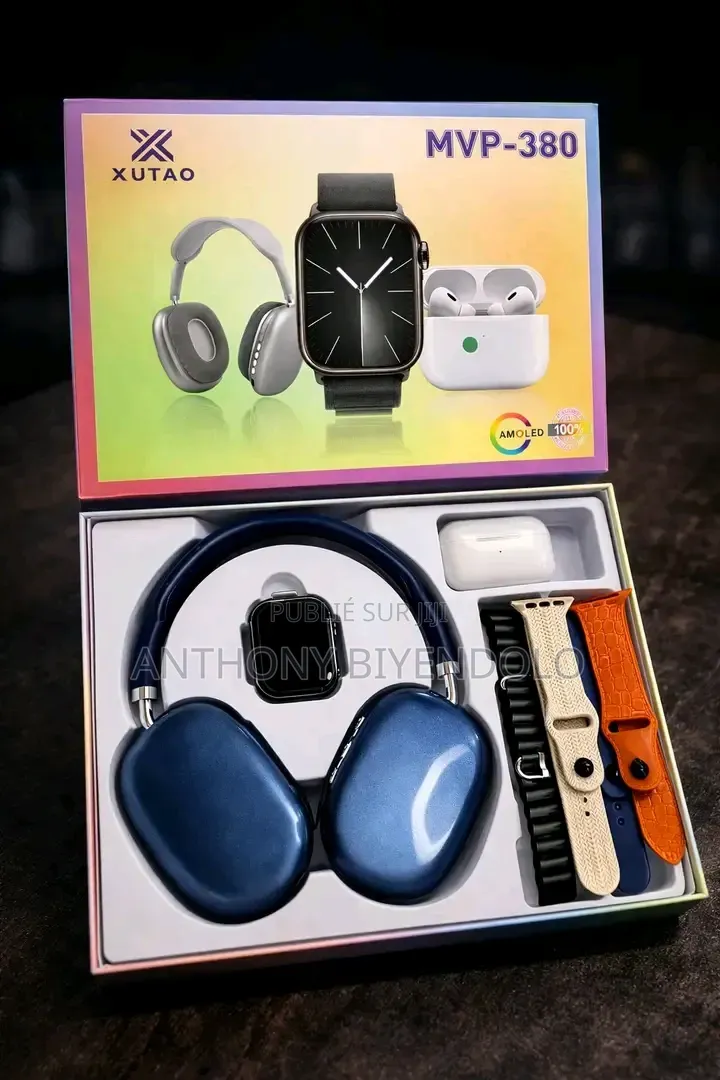 Article Pack MVP 380, Casque, Montre Connectée, Airpods
