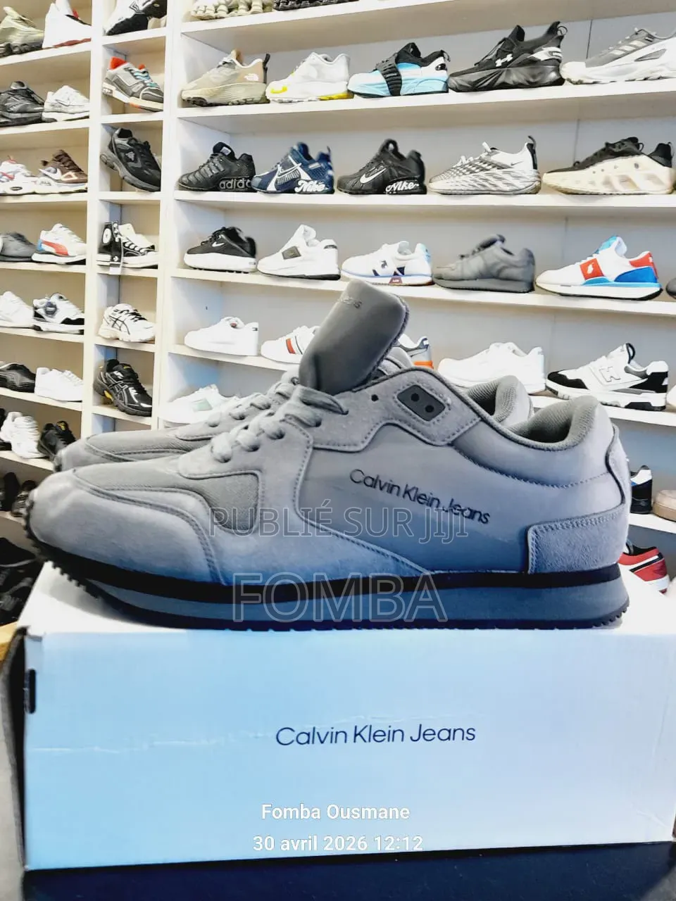 Basket Calvin Klein Homme De Couleur Gris À 32000