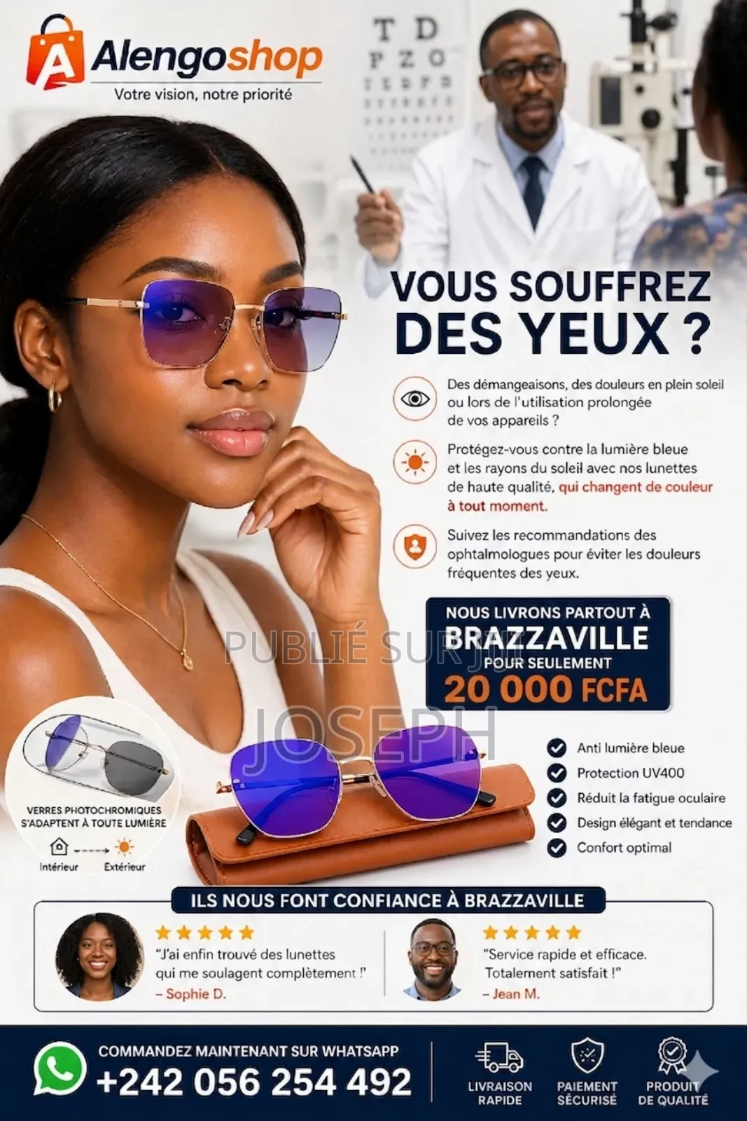 Le Verre Médical Photochromique Pour La Protection Des Rosiers