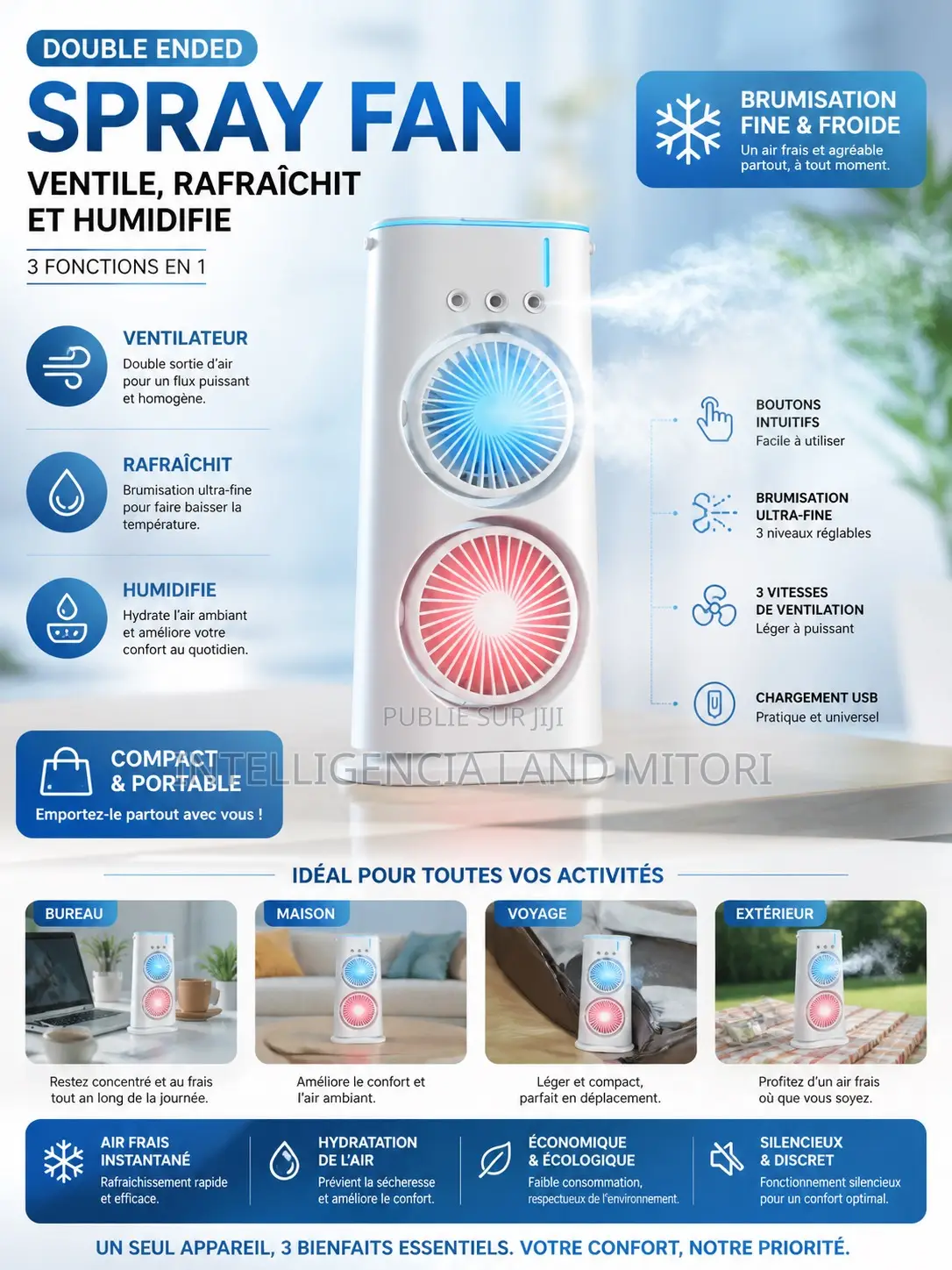 Mini Climatiseur 2en1