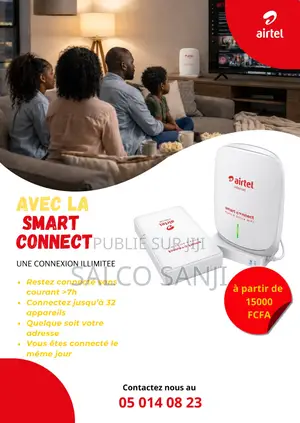 Routeur Airtel Smart Connect - Haut Débit + Onduleur (Autonomie 7h)