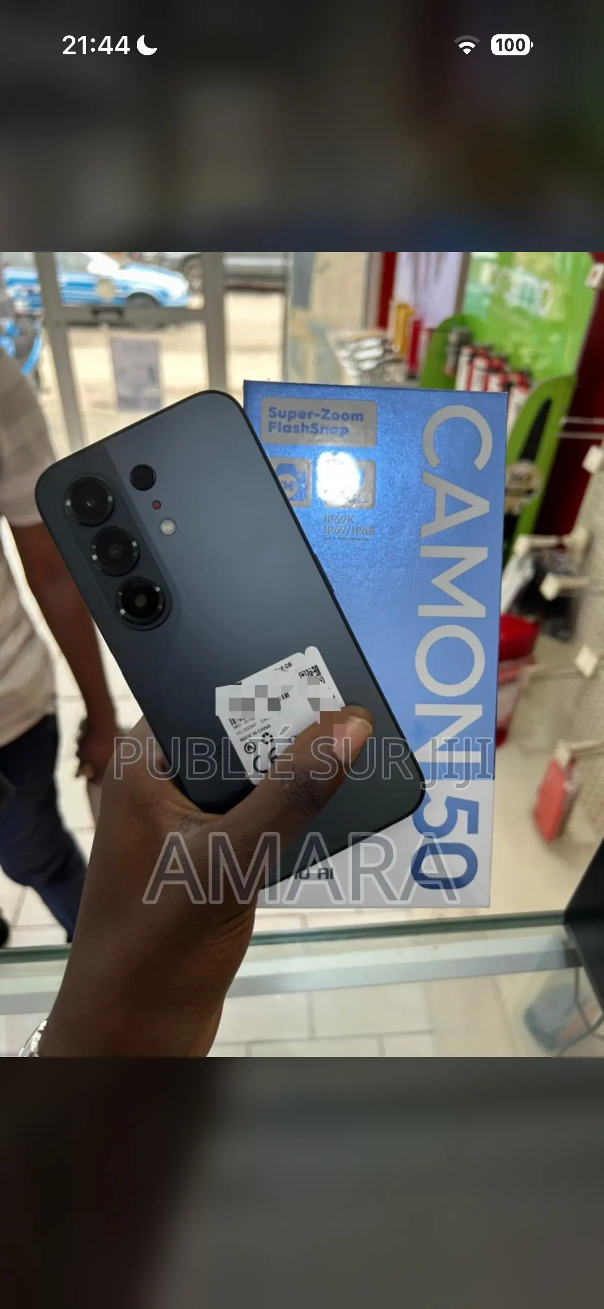 Nouveau Tecno Camon 50 256 GB Noir