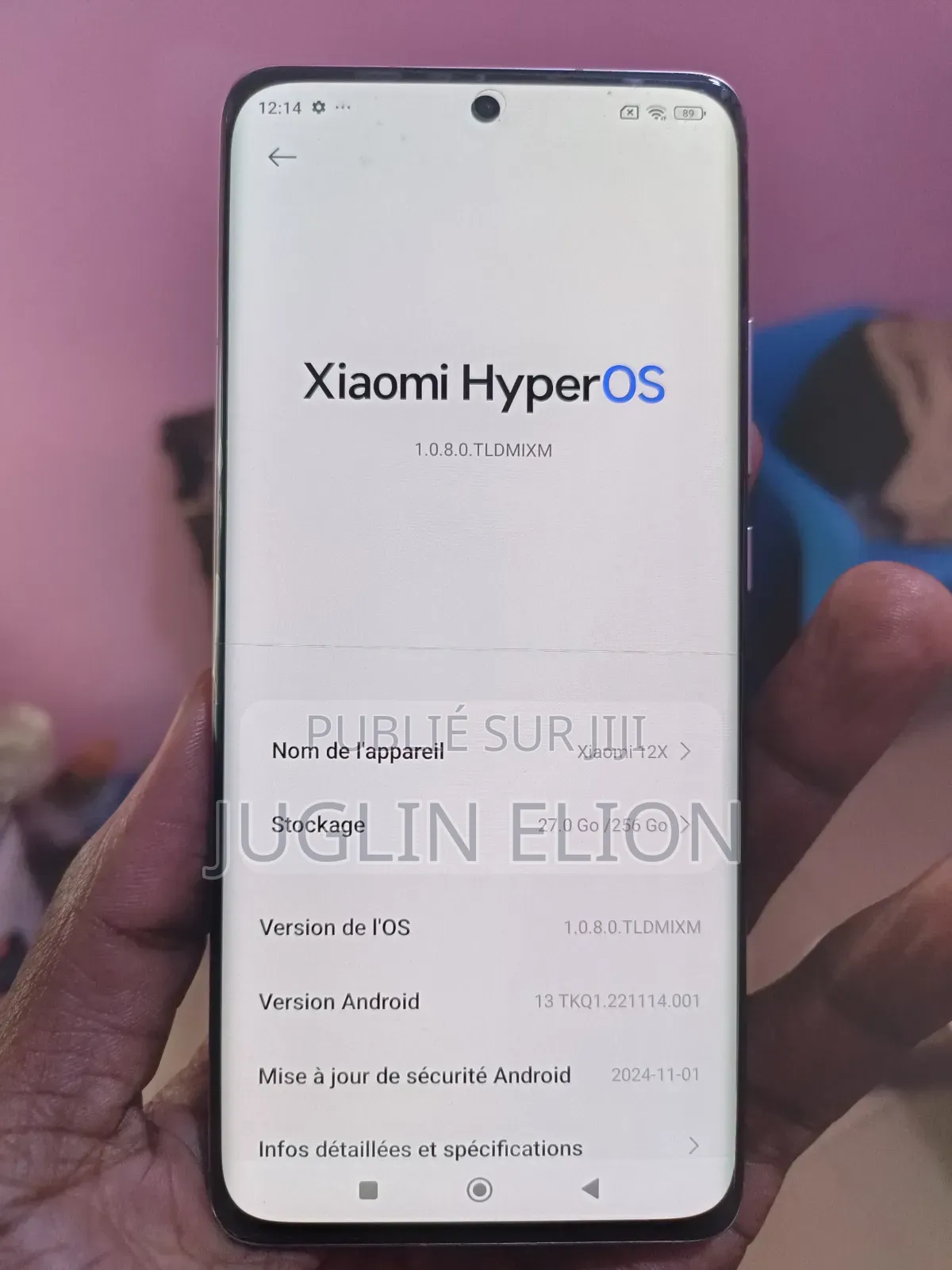 Nouveau Xiaomi 12X 256 GB Violet
