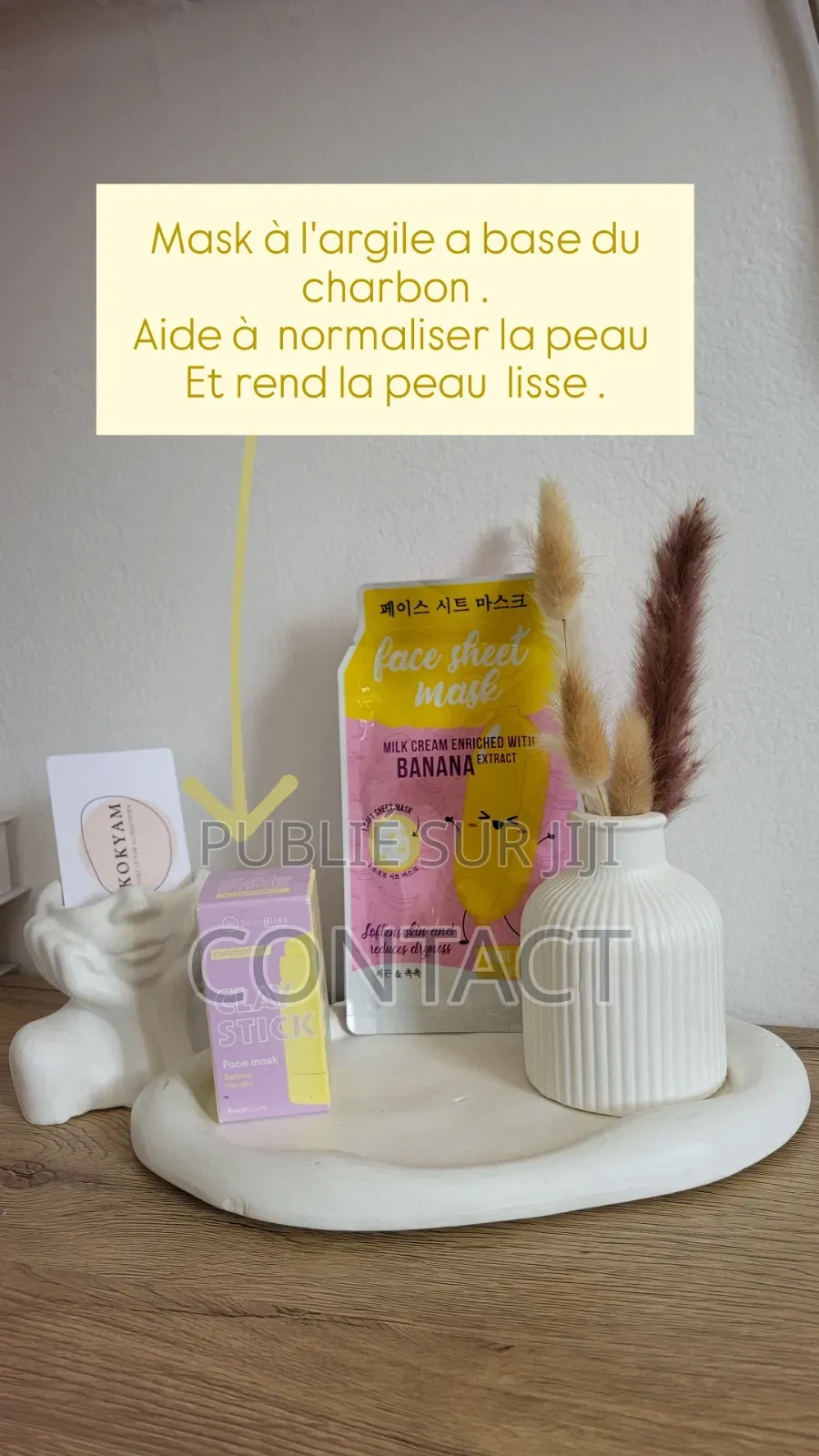 Mask en Argile en Stick + Mask en Tissus
