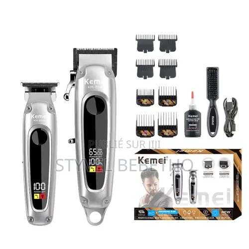 Tondeuse Kemei Km-8540 Professionnelle Rechargeable (Cheveux Barbe)