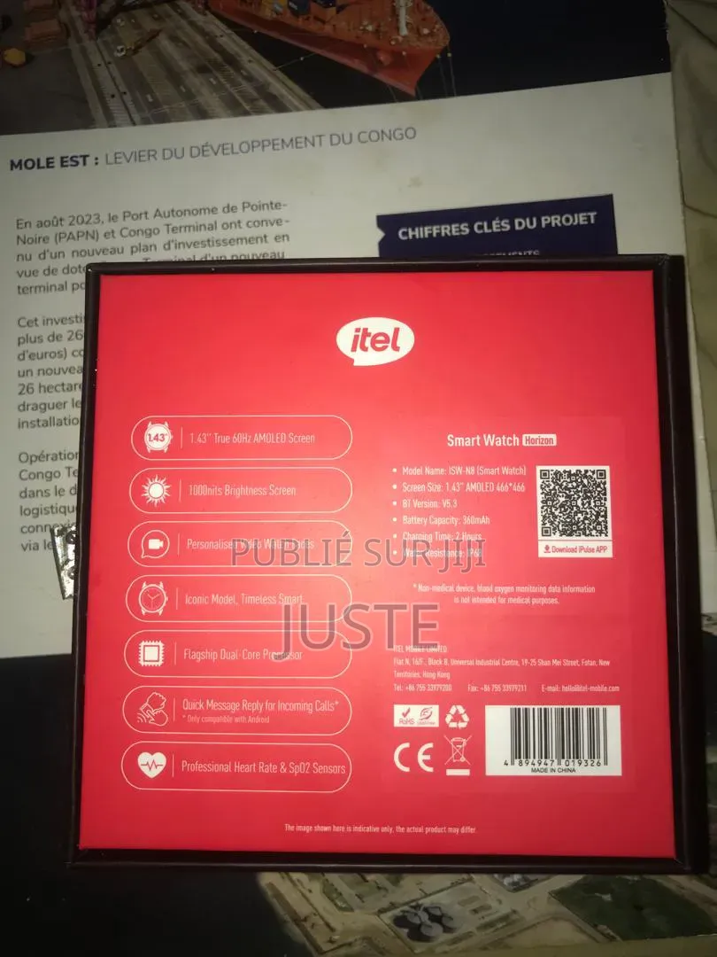 Montre Connectée Itel Smart Watch Hirizon