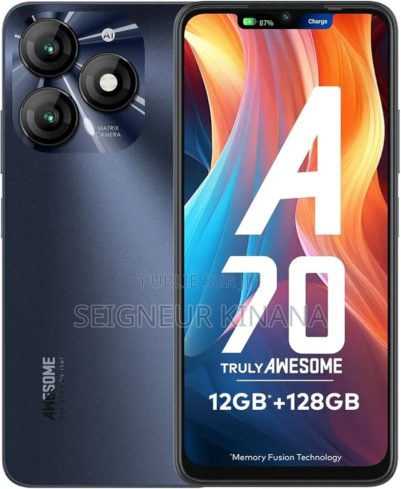 Nouveau Itel A70 128 GB Noir