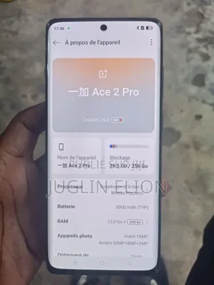 Nouveau OnePlus Ace 2 Pro 256 GB Gris