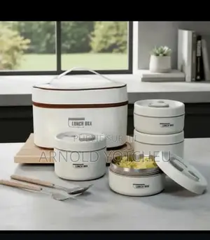 Lunch Box + Sac (Set De 4 Bols en Inox Pour Garder Vos Repas Chaud )