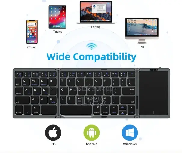 Clavier Bluetooth Pliable Azerty Avec Touchpad