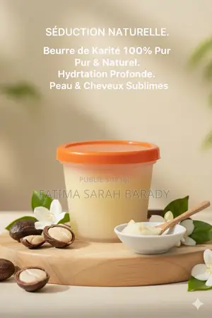 Beurre De Karité Pure Et 100% Naturel