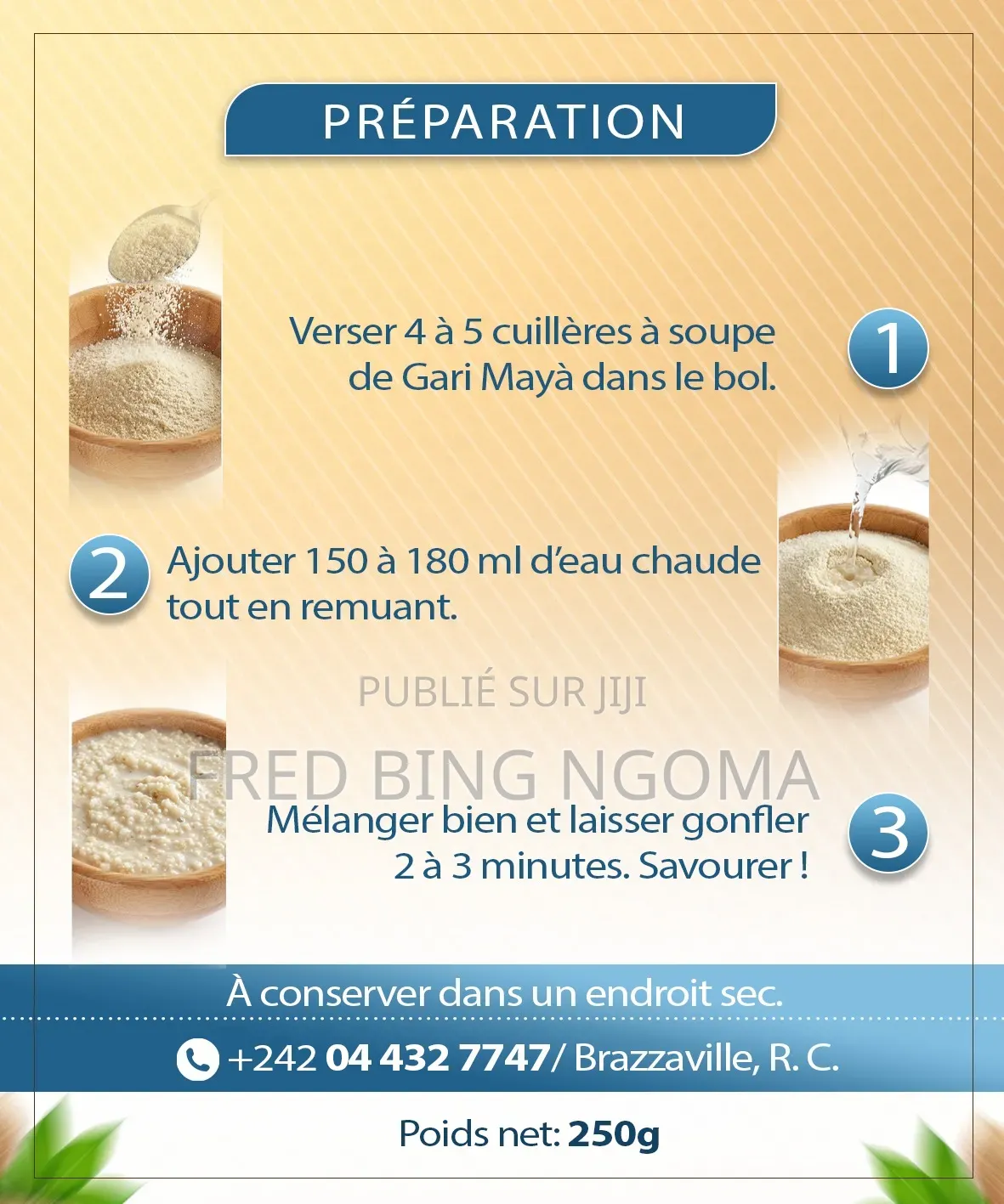 Gari Mayâ. Bouillie De Gari