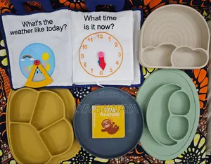 Lot Éveil Repas Bébé - Style Montessori Silicone