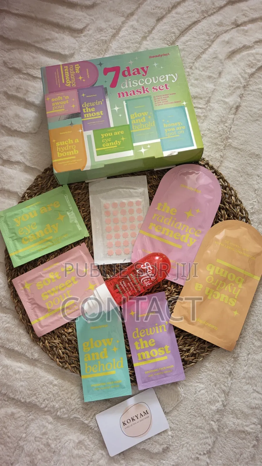 Coffret De 7 Masks Et Gel Nettoyant Visage